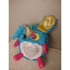 Zuru Rainbocorns blue bunny plush stuffed animal silver belly no eggshell